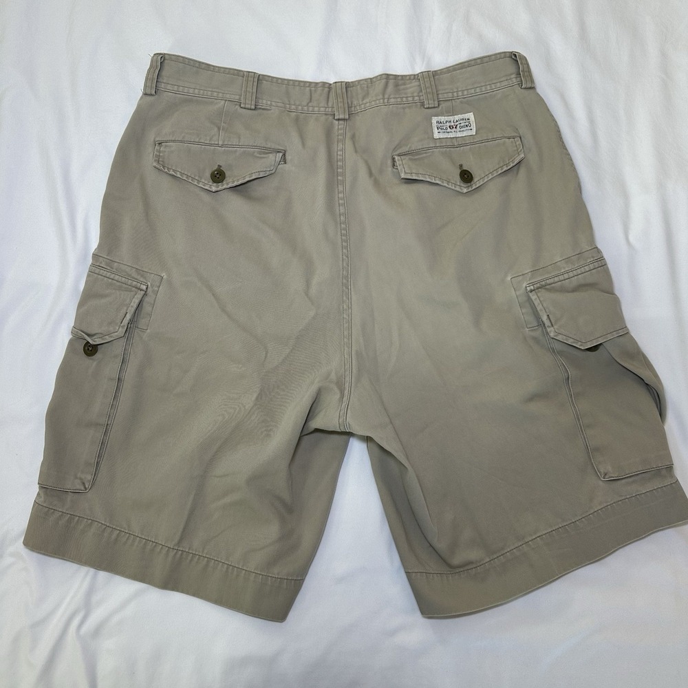 Polo Ralph Lauren Cargo Shorts Size 36 Tan Khaki Men's - Picture 3 of 7